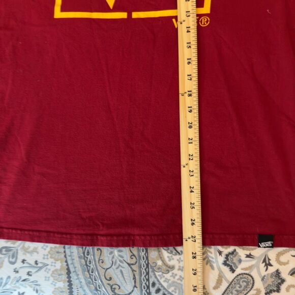 VANS Vintage Y2K Red Big Sketch Logo T-shirt Men’s M | Skater Streetwear Casual - Picture 12 of 12